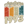 1993 Anniversaire génial depuis Retro