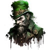 Untoter Leprechaun mit Hut