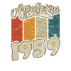 1959 Birthday Awesome since Retro