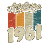 1961 Birthday Awesome since Retro