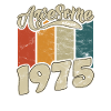 1975 Birthday Awesome since Retro