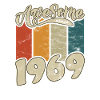 1969 Birthday Awesome since Retro