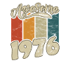 1976 Birthday Awesome since Retro