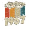 1967 Birthday Awesome since Retro