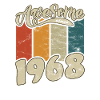 1968 Birthday Awesome since Retro