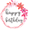 Joyeux anniversaire Cadeau Fleurs Fille
