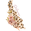 Leopard-muster Karte Staat Delaware
