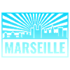 Marseille Skyline Sunbeams
