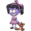Zombie Girl With Teddy Bear