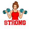 strong and pretty