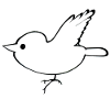 cartoon bird animal flying