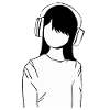 Anime Manga Girl Headphones Music