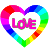 NeonLOVE Rainbow Heart