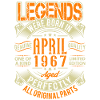 1967 April Birthday Legend