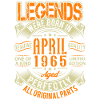 1965 April Birthday Legend