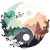 Ying Yang - Mountains / Beach