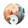 Ying Yang - Mountains / Beach