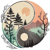 Ying Yang - Mountains / Beach