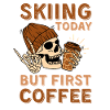 Coffee Skiing skeleton