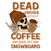 Coffee Snowboarding skeleton