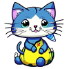 chat kawaii - mignon - manga
