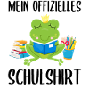Frosch Schulshirt Schulbeginn Schule Geschenk