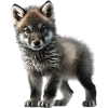 Cute Baby Wolf