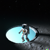 Astronaut in both spheres