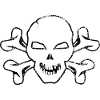 Cracked Skull And Crossbones