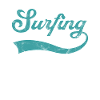 Surfing lettering
