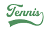 Tennis lettering