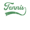 Tennis lettering