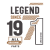 Legend Since 1971 52 birthday