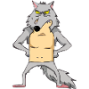 Jok the disgruntled wolf