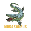 Mosasaurus Dinosaurier Kinder Schule Geschenk