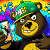Grinende gangster Bamse laver selfie-gave