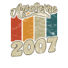 2007 Birthday Awesome since Retro