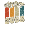 2008 Birthday Awesome since Retro