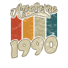 1990 Birthday Awesome since Retro
