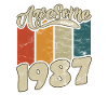 1987 Birthday Awesome since Retro