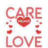 Caring means giving love