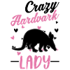 Crazy Aardvark dame Aardvark fille