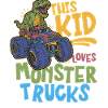 Dieses Kind Liebt Monstertrucks
