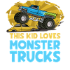 This kid loves monster trucks