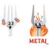Fourchette Plastic Metal Musique