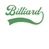 Billiard Schriftzug