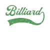 Billiard Schriftzug