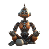 Meditierender Roboter