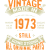50° compleanno Vintage Made In 1973