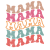 Mamma retrò groovy per la festa della mamma